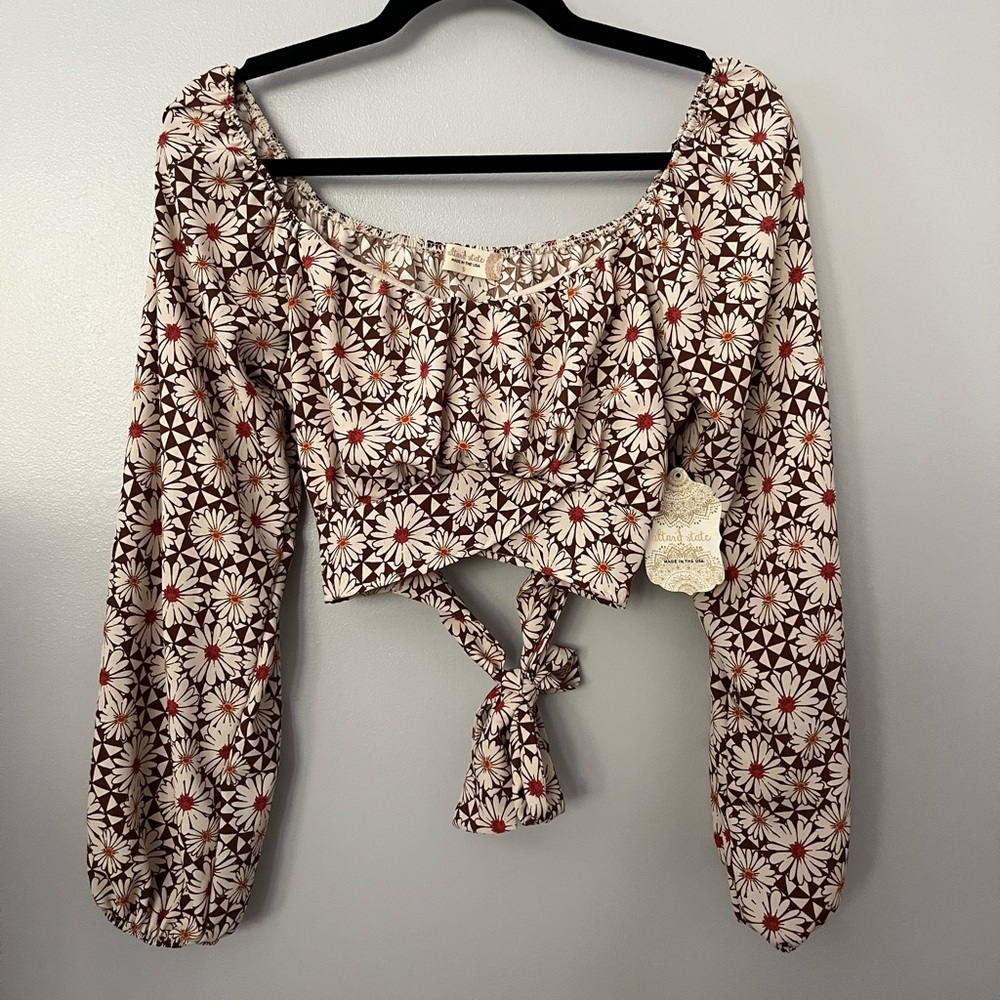 NWT Altar'd State Floral Blouse